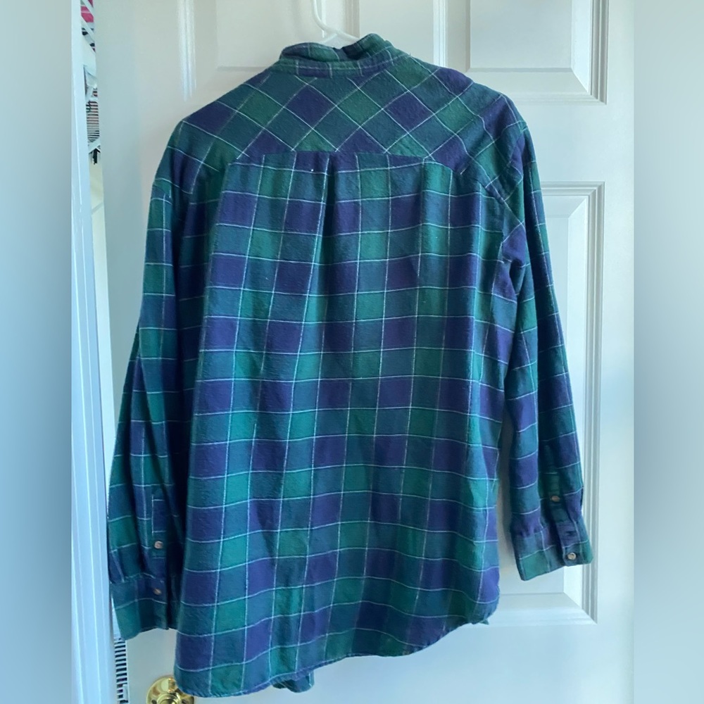 A New Day XXL flannel beautiful green and blue